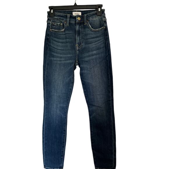 Revolve Pistola Aline Forever Jeans, High Rise, Skinny Stretch, Dark Sz 26 NWT - Picture 12 of 13